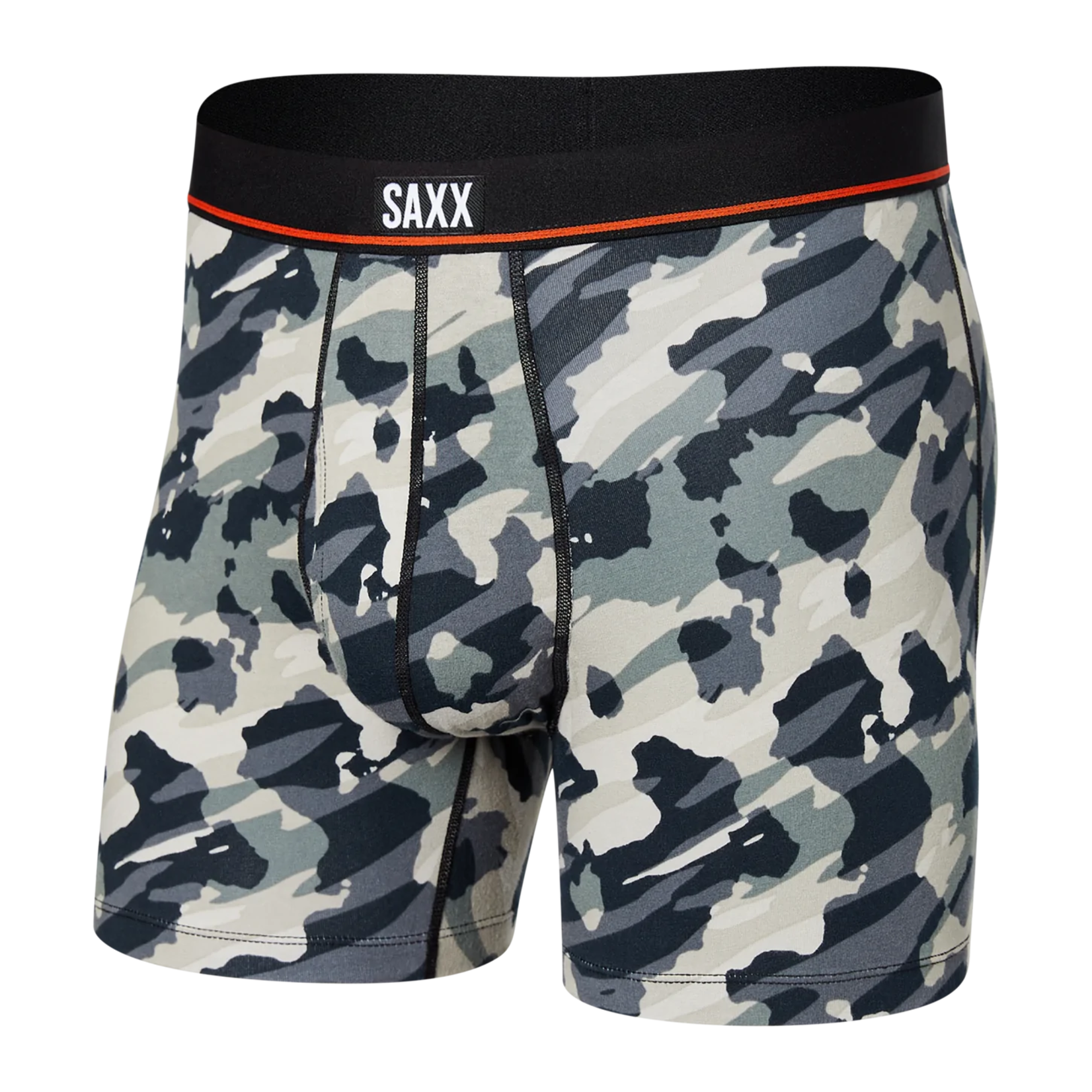 Saxx Saxx Underwear, Non-Stop Stretch Cotton BB, Mens, PGG-Pop Grunge Camo-Graphite