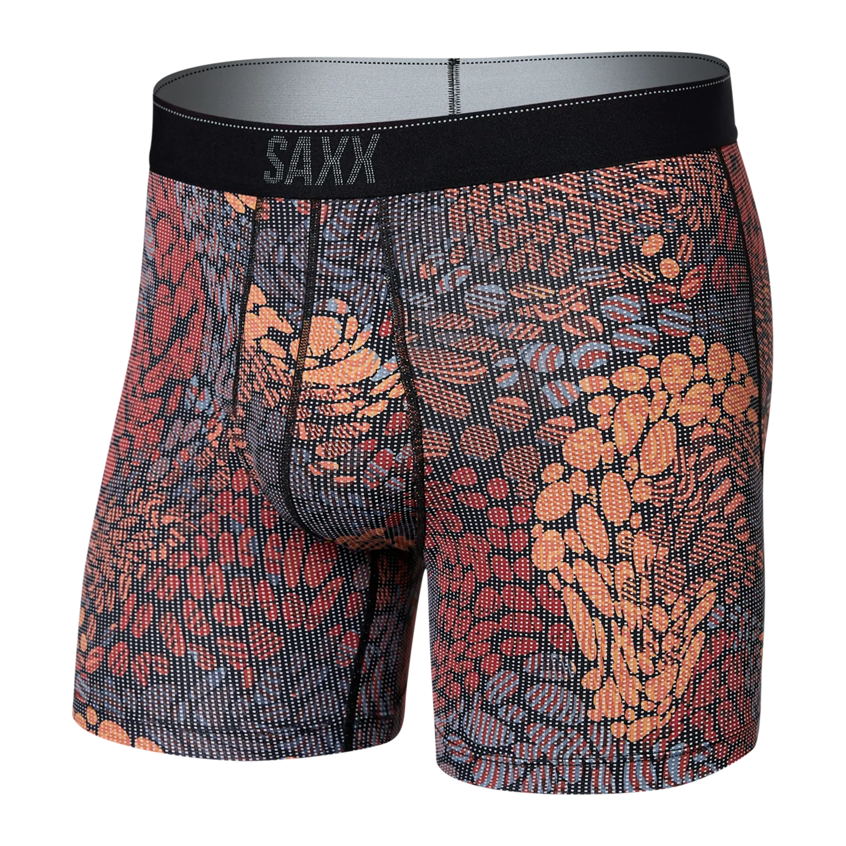 Saxx Saxx Underwear, Quest Boxer Brief Fly, Mens, RRB-River Rock Camo-Clay