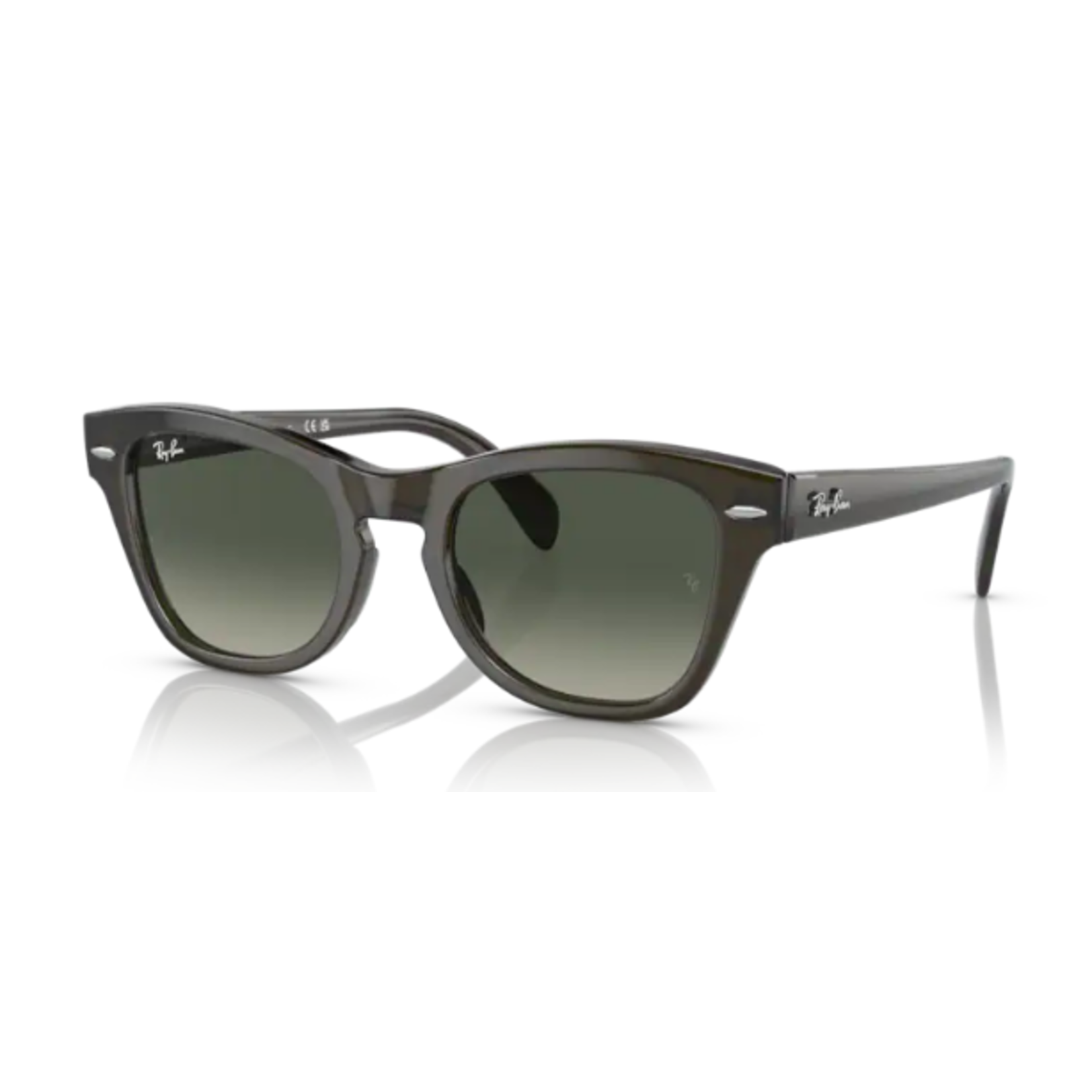 Ray-Ban Ray-Ban Sunglasses, 707, Transparent Olive Grn, Gry Gradient, 53