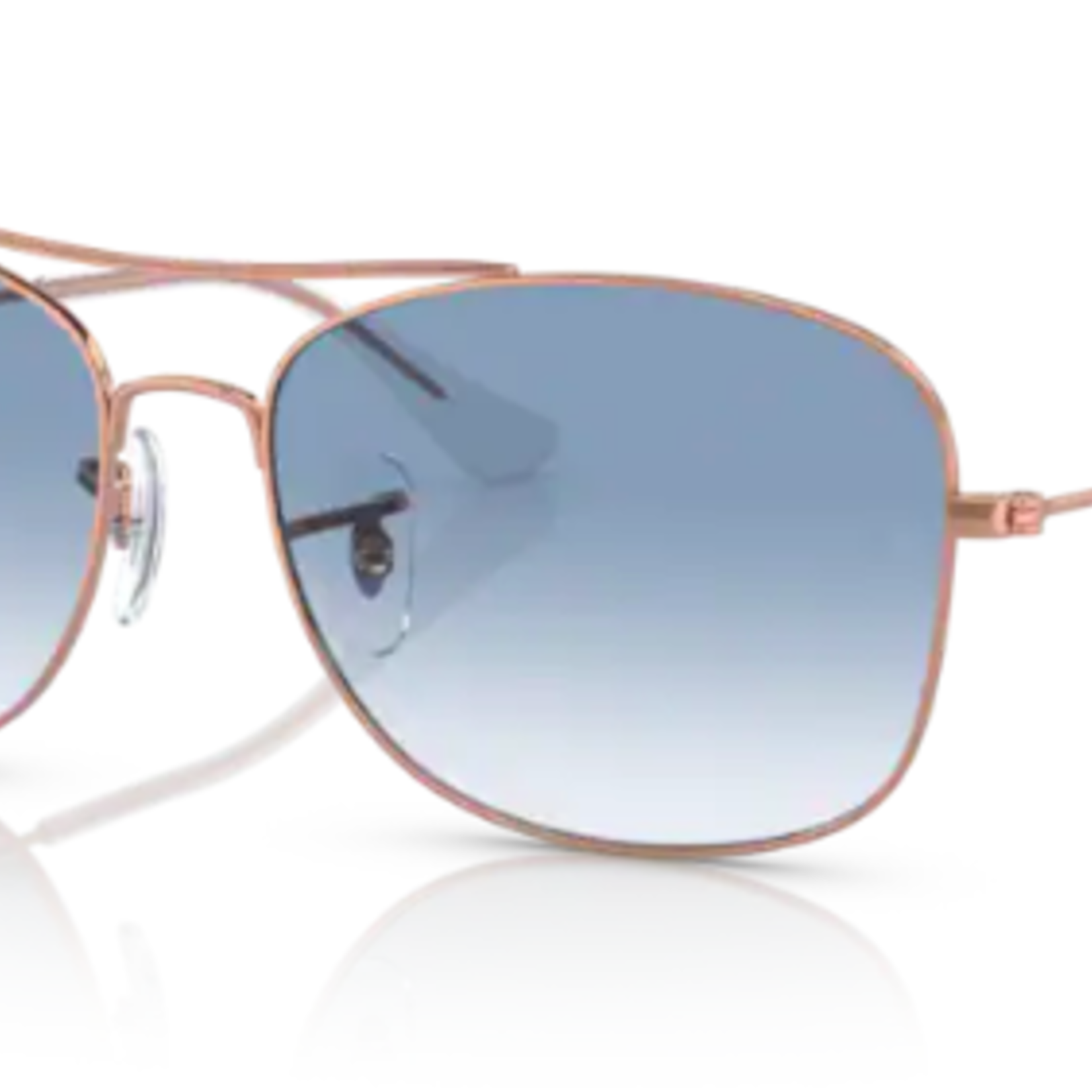 Ray-Ban Ray-Ban Sunglasses, 3799, Rose Gold, Clear Gradient Blu, 57