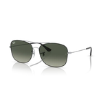 Ray-Ban Ray-Ban Sunglasses, 3799, Blk on Silver, Gry Gradient, 57