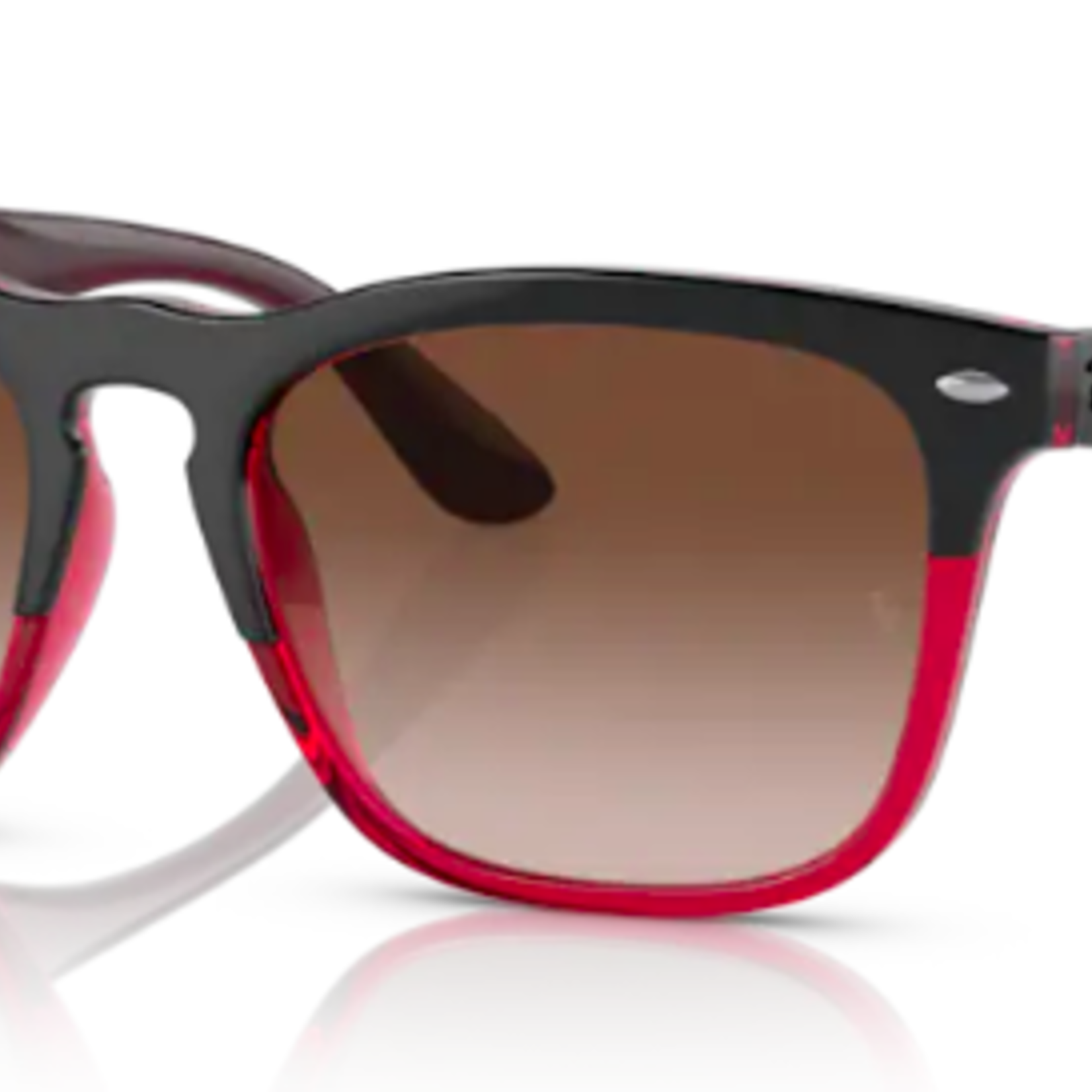 Ray-Ban Ray-Ban Sunglasses, Steve, Gry on Transparent Red, Gradient Brn, 54