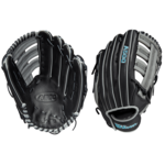 Wilson Wilson Baseball Glove, A500, Reg, 12.5", Blk/Gry/Tropical Blu