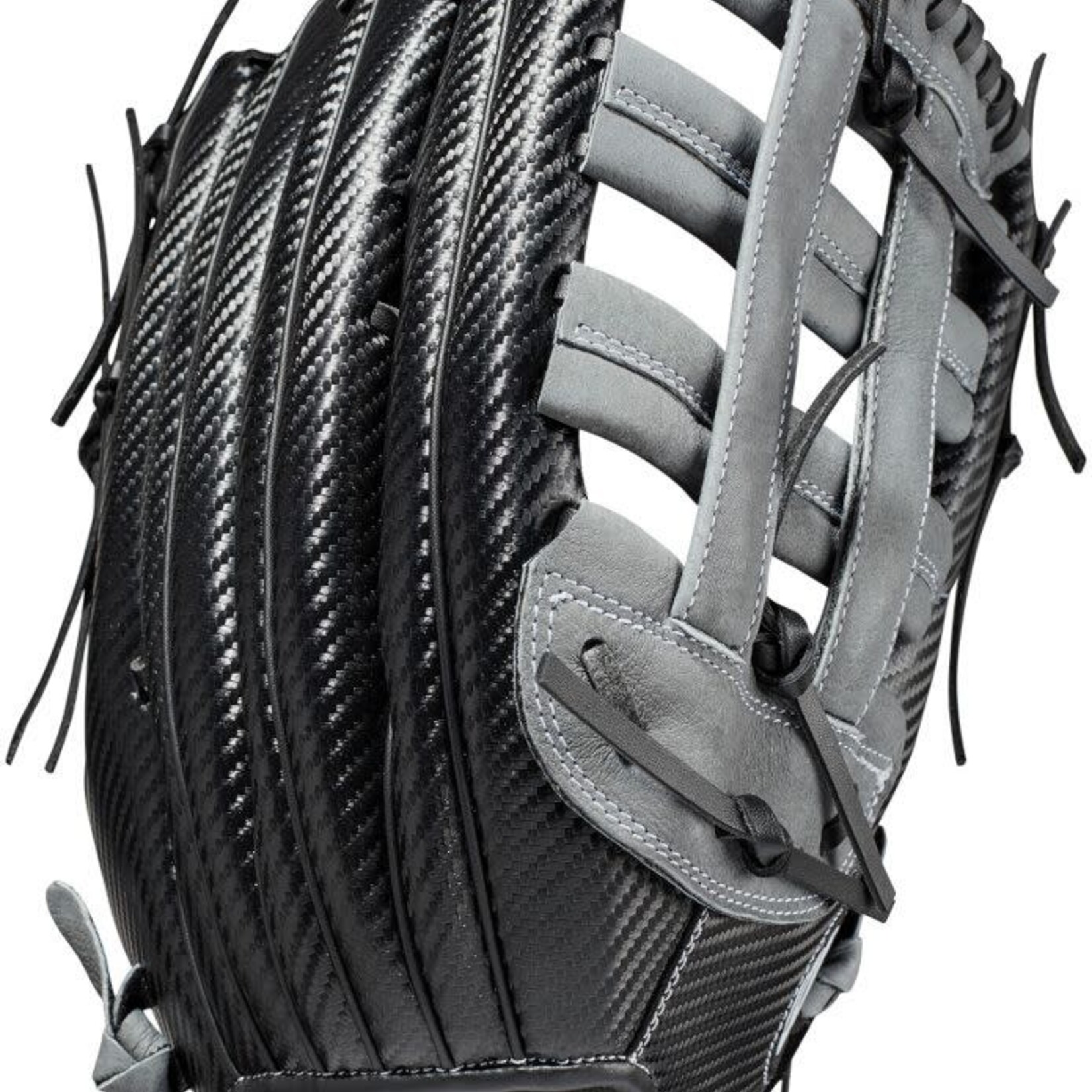 Wilson Wilson Baseball Glove, A360, Reg, 15", Slowpitch, Gry/Blk
