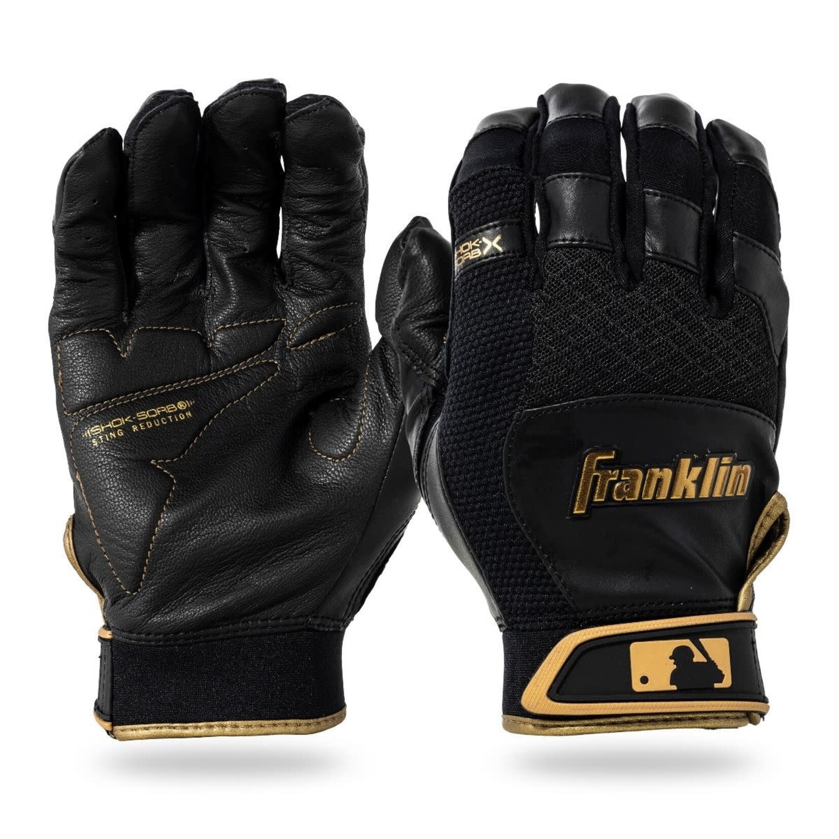 Franklin Franklin Batting Gloves, Shok-Sorb X, Senior