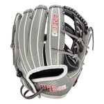 Wilson Wilson Fastpitch Glove, A2000 FP75 w/SuperSkin, Reg, 11.75", Infield Pattern, Blk/GrySSS/Red/Wht