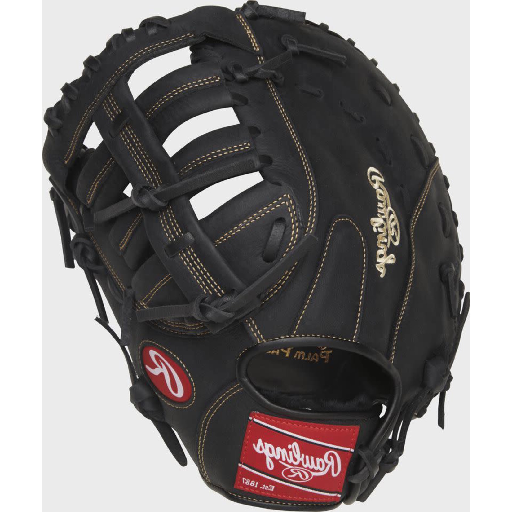 Rawlings Rawlings Baseball Glove, Renegade RFBMB, 12.5”, Blk, Full Right, First Base Mitt