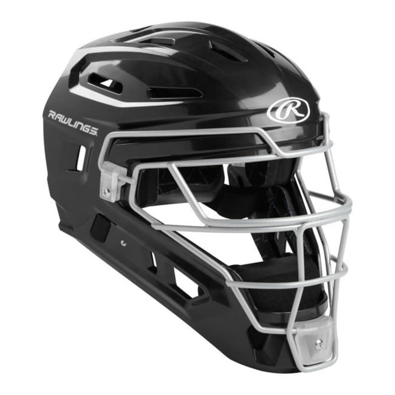 Rawlings Rawlings Catchers Helmet, Renegade Hockey Style, Junior, Blk/Silver