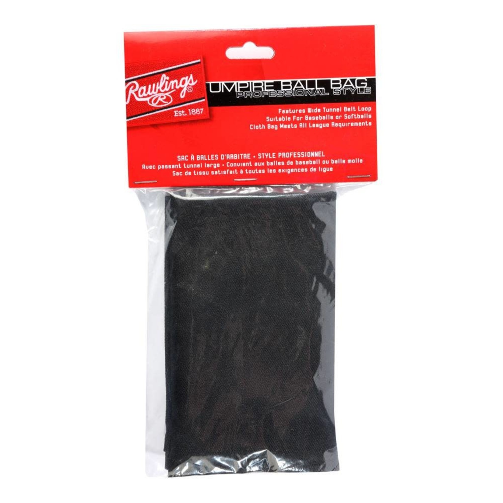 Rawlings Rawlings Umpire Ball Bag, Professional Style, B-Blk