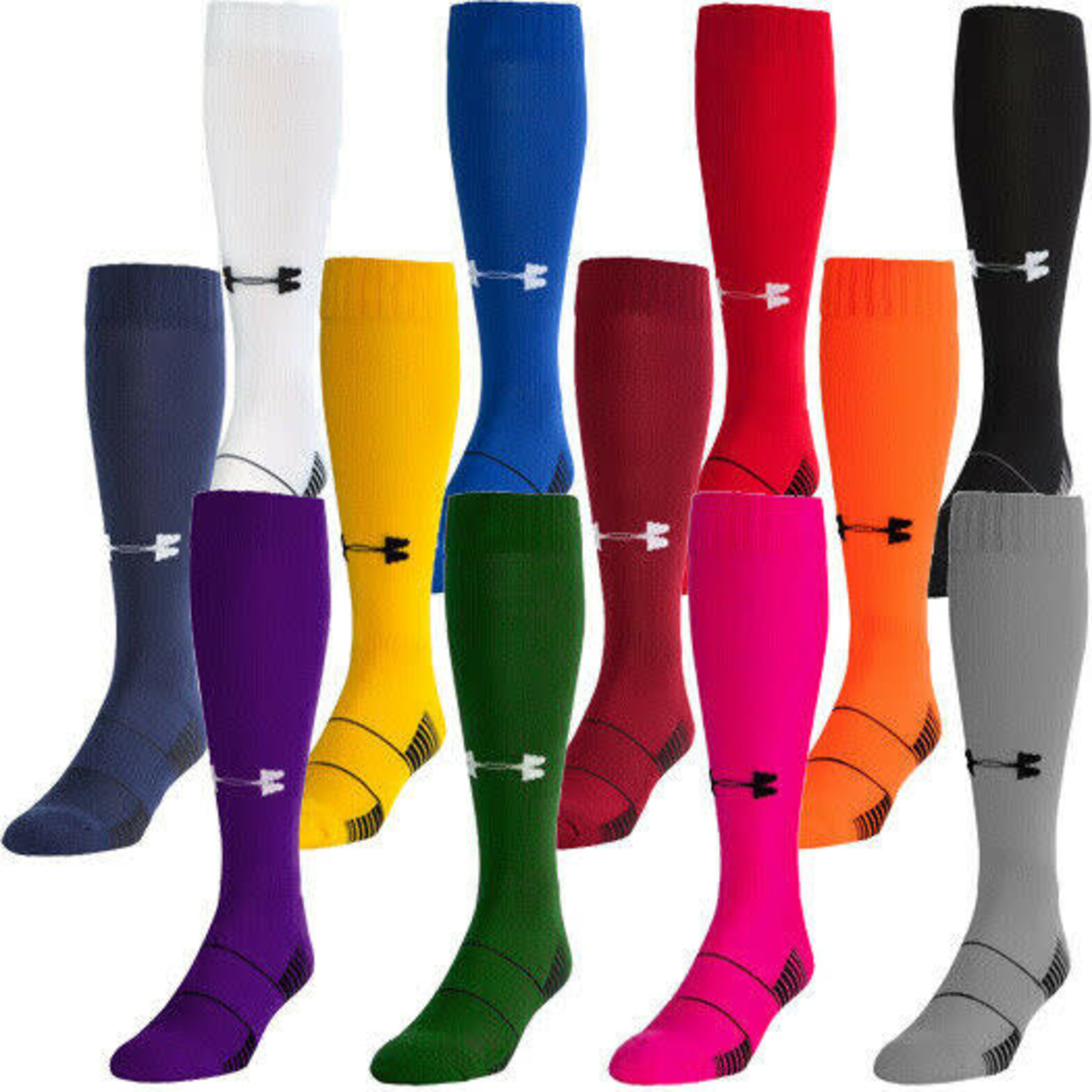 Under Armour Under Armour Socks, Team Over-The-Calf, Adult