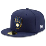 New Era New Era Hat, 5950 On-Field AC, MLB, Milwaukee Brewers, Home