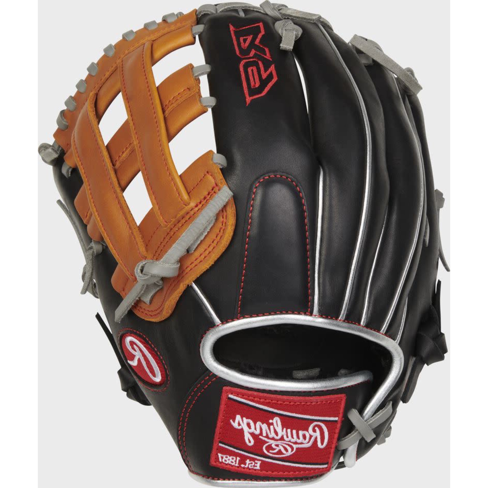 Rawlings Rawlings Baseball Glove, R9 Contour Series, R9120U-6BT, 12”, Full Right, Youth
