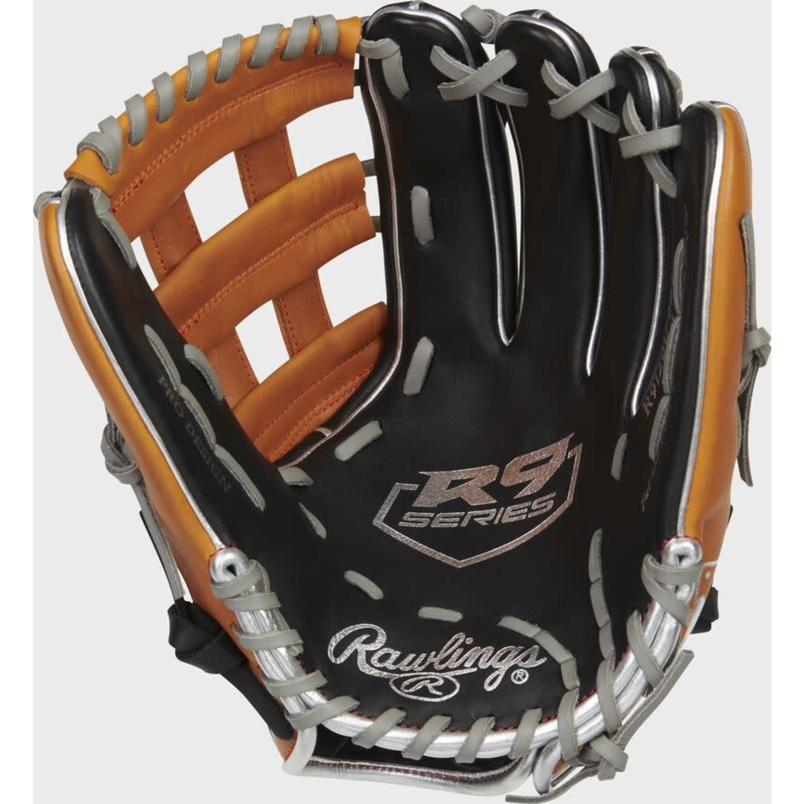 Rawlings Rawlings Baseball Glove, R9 Contour Series, R9120U-6BT, 12”, Reg, Youth