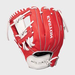 Easton Easton Baseball Glove, Future Elite Series, FE11, 11" Youth Pattern, Red/Wht, Full Right