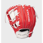 Easton Easton Baseball Glove, Future Elite Series, FE11, 11" Youth Pattern, Red/Wht, Full Right