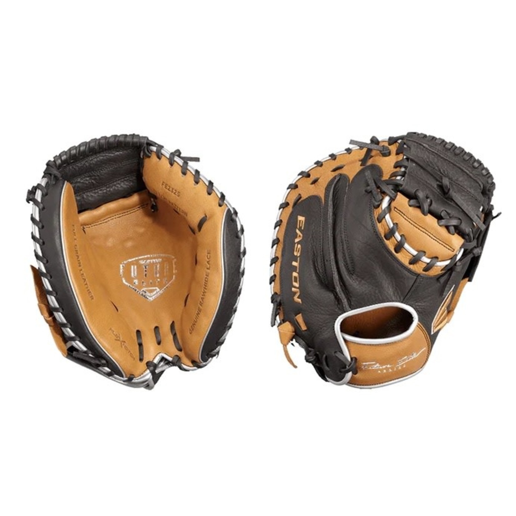 Easton Easton Baseball Glove, Future Elite Series, FE2325, 32.5" Youth Pattern, Blk/Tan, Reg, Catchers Mitt