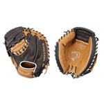 Easton Easton Baseball Glove, Future Elite Series, FE2325, 32.5", Blk/Tan, Full Right, Catchers Mitt, Youth