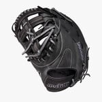 Wilson Wilson Baseball Glove, A1000 1620, Full Right, 12.5", First Base Pattern, Blk/Gry/Wht