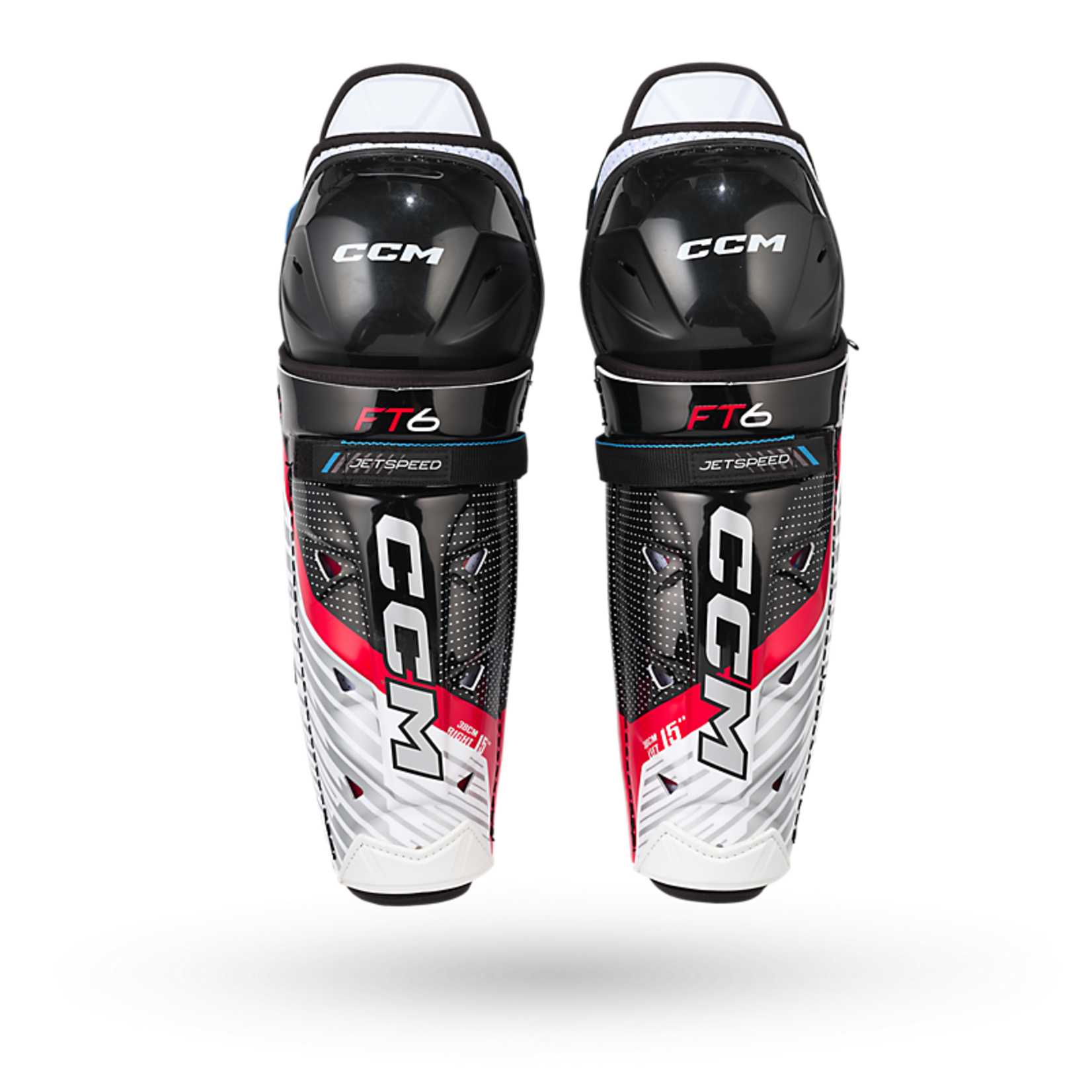 CCM CCM Hockey Shin Pads, Jetspeed FT6, Senior