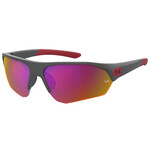 Under Armour Under Armour Sunglasses, Playmaker Jr, Matte Jet Gry/Red, Infrared Mirror