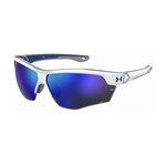 Under Armour Under Armour Sunglasses, Yard Dual, Matte Wht/Matte Roy/Mod Gry, Baseball Tuned Blu