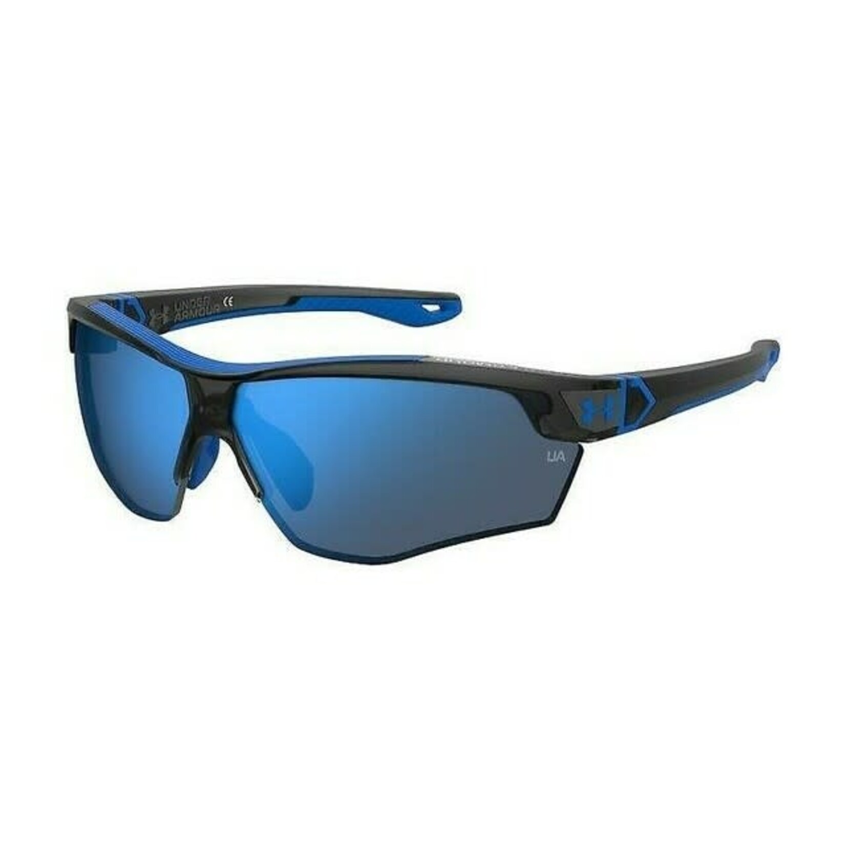 Under Armour Under Armour Sunglasses, Yard Dual Jr, Matte Transparent Jet Gry/Team Roy, Blu Mirror