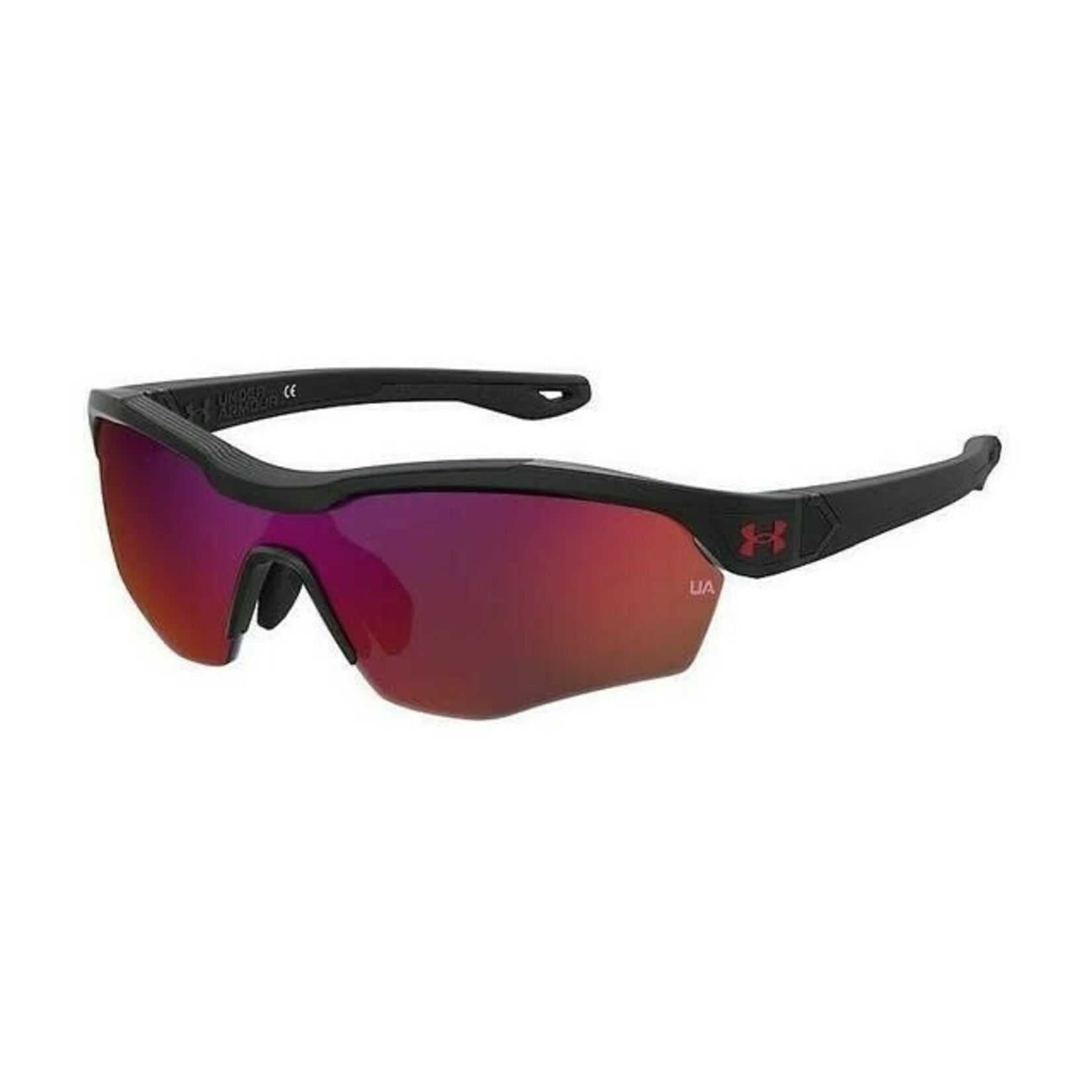 Under Armour Under Armour Sunglasses, Yard Pro Jr, Shiny Blk, Infrared Mirror