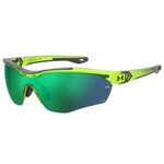 Under Armour Under Armour Sunglasses, Yard Pro, Matte Transparent Lime Surge/Jet Gry, Emerald Mirror