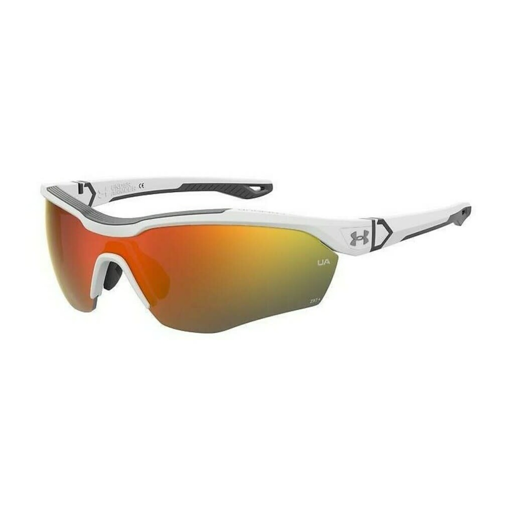 Under Armour Under Armour Sunglasses, Yard Pro, Matte Wht, Baseball Tuned Org Mirror
