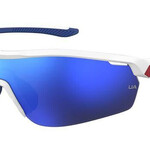 Under Armour Under Armour Sunglasses, Gametime Jr, Solid Wht/Roy, Baseball Tuned Blu Mirror