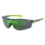 Under Armour Under Armour Sunglasses, Gametime Jr, Transparent Gry/Hyper Grn, Grn Mirror