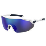 Under Armour Under Armour Sunglasses, Force 2, Matte Wht/Academy, Baseball Tuned Blu Mirror