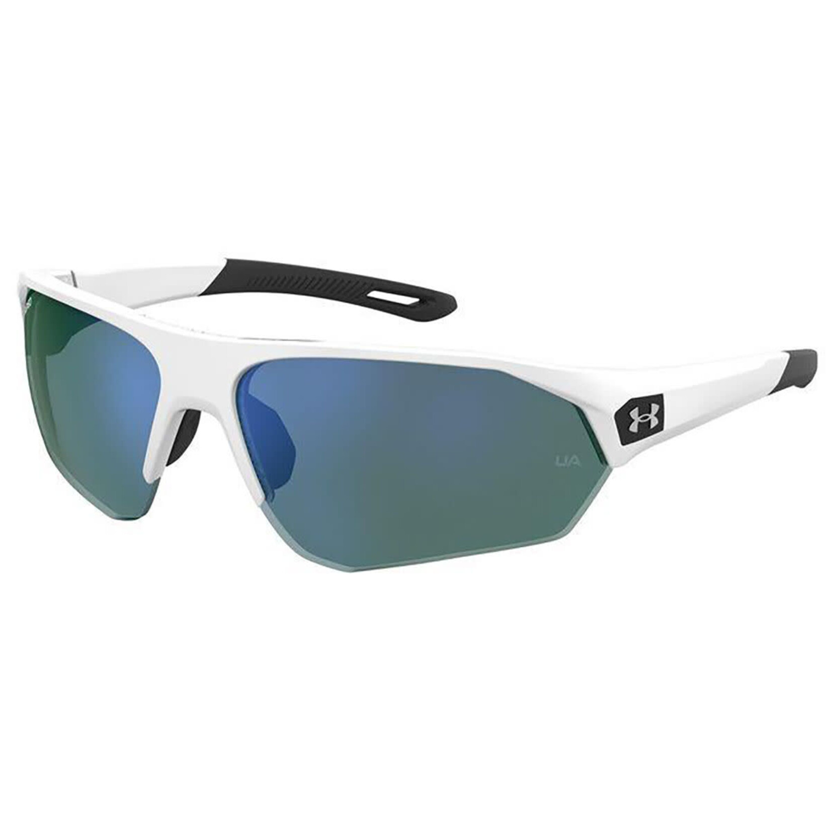 Under Armour Under Armour Sunglasses, Playmaker, Wht/Blk, Golf Tuned Grn Blu