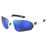 Under Armour Under Armour Sunglasses, Playmaker, Matte Wht, Baseball Tuned Blu Mirror