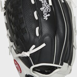 Rawlings Rawlings Baseball Glove, Shut Out RSO125BW, Full Right, 12.5”, Fastpitch, Blk/Wht