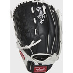 Rawlings Rawlings Fastpitch Glove, Shut Out RSO125BW, Full Right, 12.5”, Blk/Wht