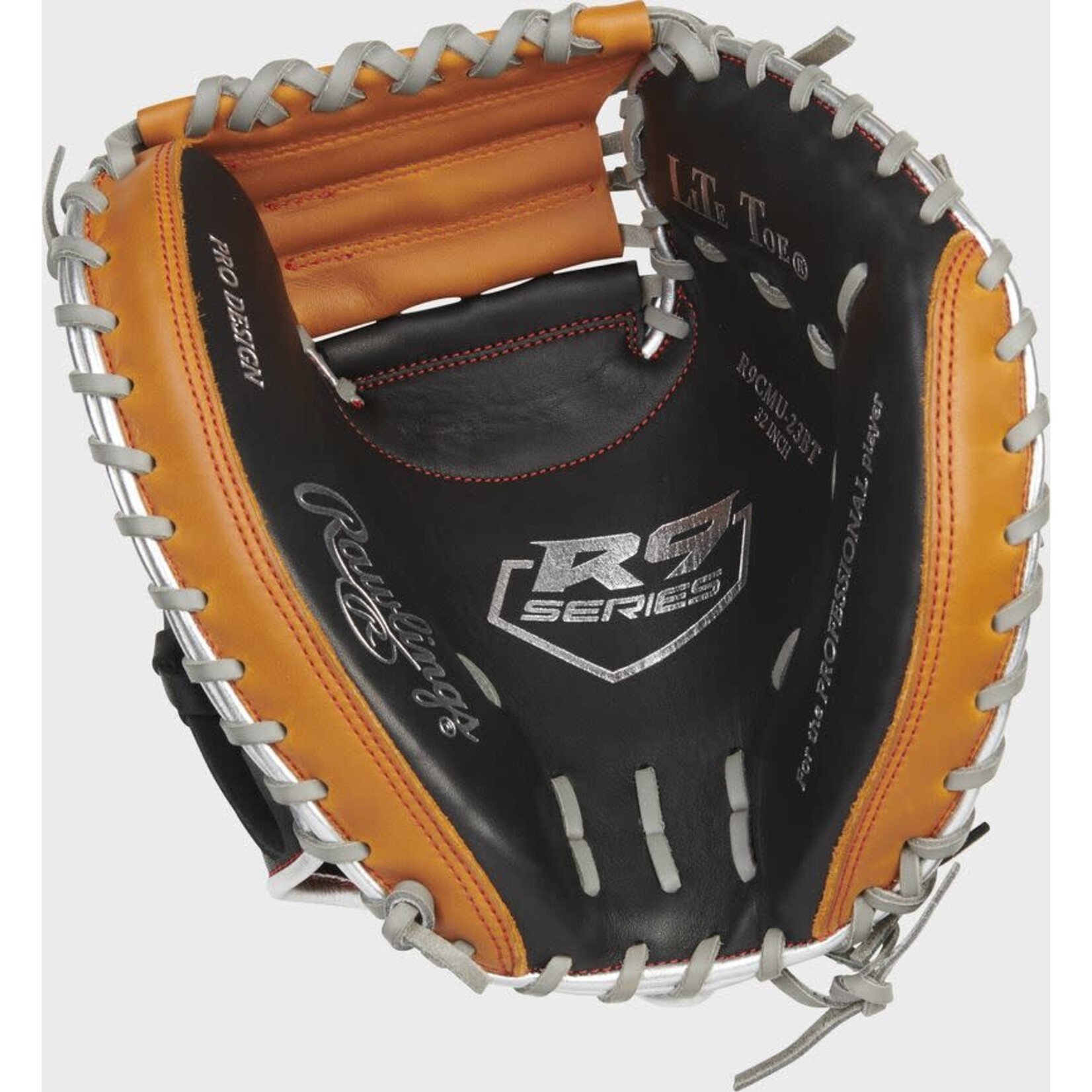 Rawlings Rawlings Baseball Glove, R9 Contour Series R9CMU-23BT, 32”, Reg, Catchers Mitt, Youth