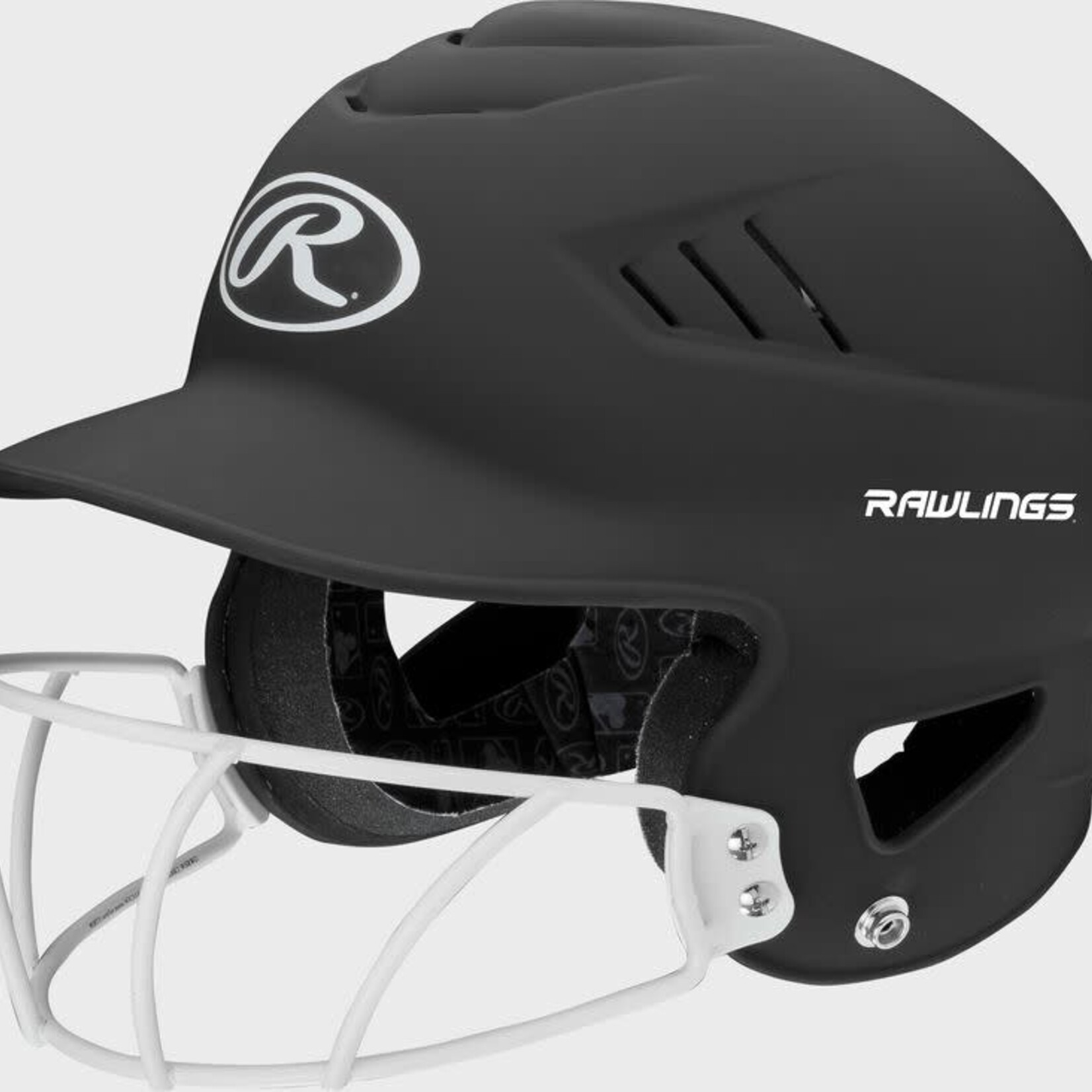 Rawlings Rawlings Batting Helmet, Coolflo Highlighter w/Softball Face Mask, OSFM