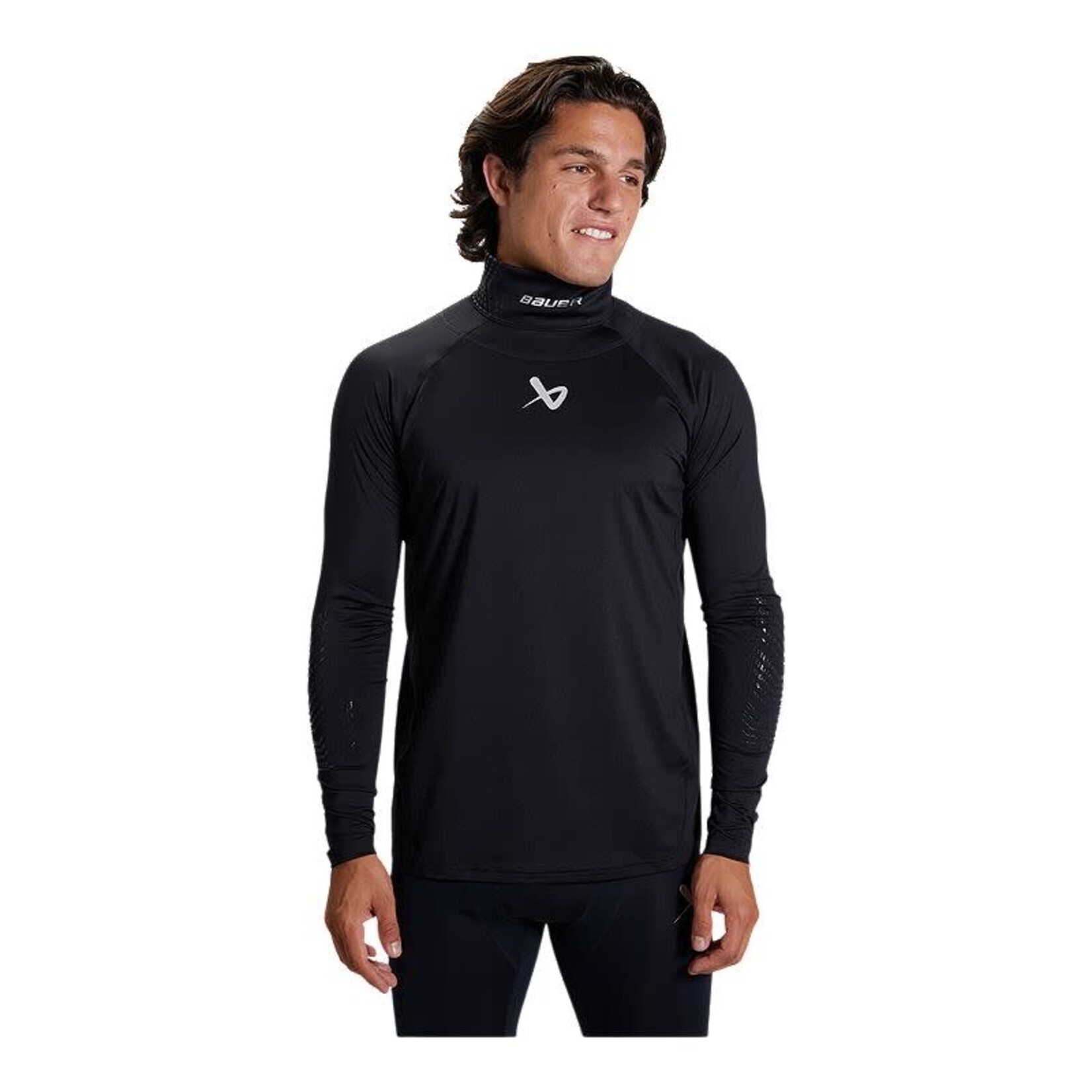 Bauer Bauer Long Sleeve Integrated NeckProtect Top, Senior