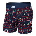 Saxx Saxx Underwear, Vibe Boxer Modern Fit, Mens, SWN-Santa's Workshop-Nvy