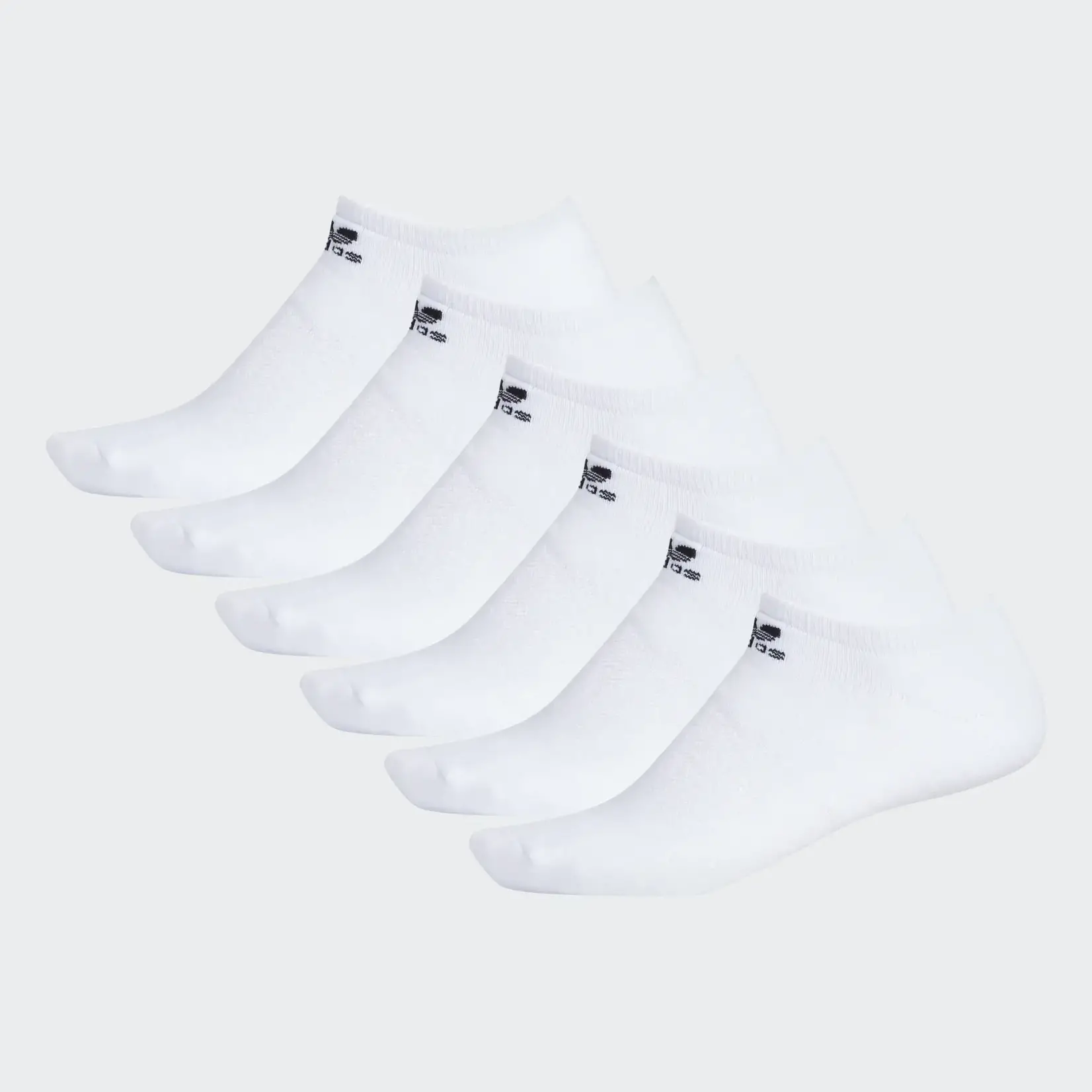 Adidas Adidas Socks, OG Trefoil No Show, 6-Pack, Mens