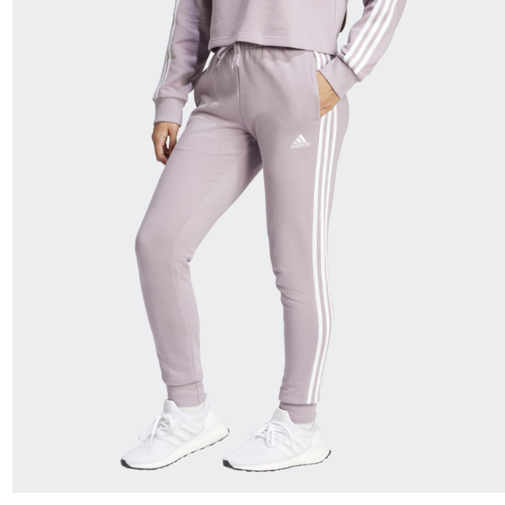 Adidas Adidas Pants, Essentials 3-Stripes French Terry, Ladies