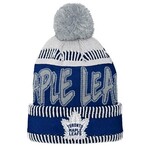 Outerstuff Outerstuff Toque, Script Cuffed Knit Pom, NHL, Toronto Maple Leafs, Youth