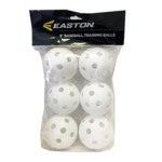 Easton Easton Wiffle Balls, 9" Training Balls, 6-Pack, Wht