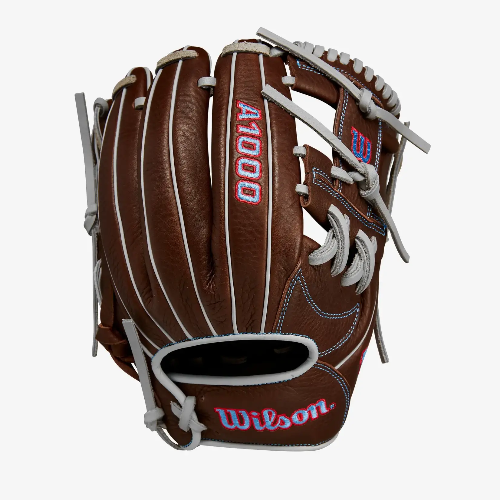 Wilson Wilson Baseball Glove, A1000 1787, Reg, 11.75", Infield Pattern, Dark Brn/Gry
