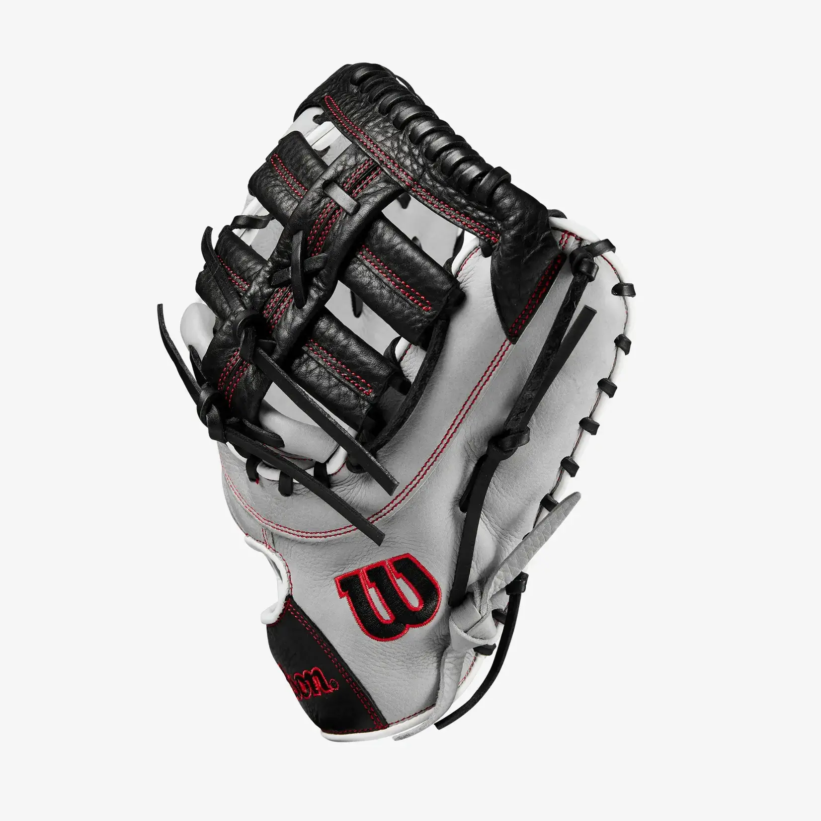 Wilson Wilson Baseball Glove, A1000 1620, 12.5", Reg, Blk/Gry/Wht, First Base Mitt