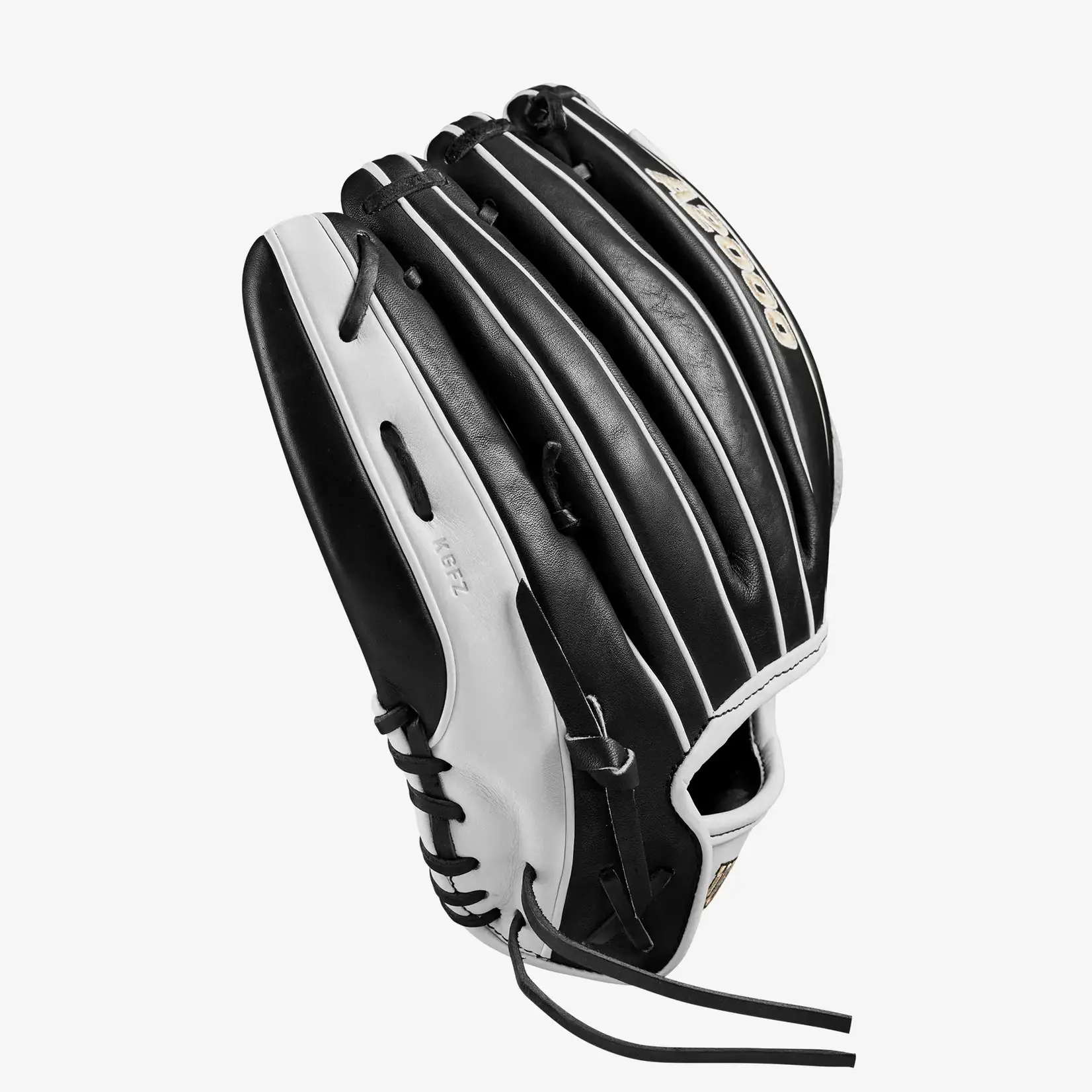 Wilson Wilson Fastpitch Glove, A2000FP P12, 12", Reg, Blk/Wht/Blonde