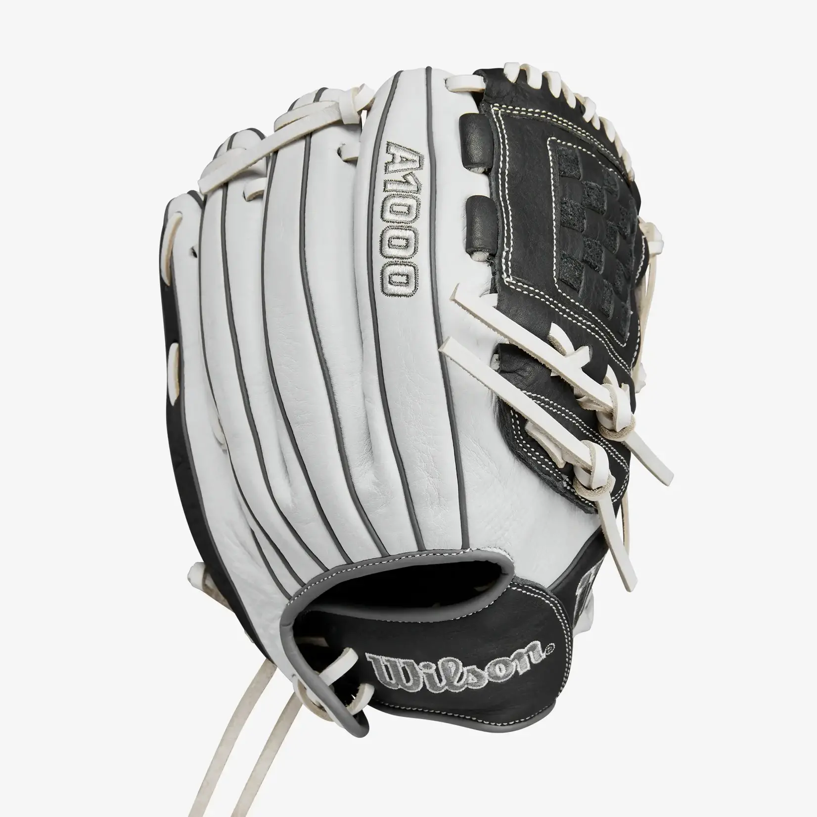 Wilson Wilson Fastpitch Glove, A1000 P12, Reg, 12", Wht/Blk