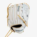 Wilson Wilson Baseball Glove, A1000 V125, Reg, 12", Fastpitch, Wht/Blonde/Victory Blu