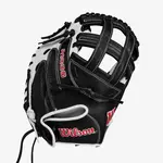 Wilson Wilson Baseball Glove, A1000 CM33, Reg, 33", Fastpitch, Catchers Mitt, Wht/Blk/Red